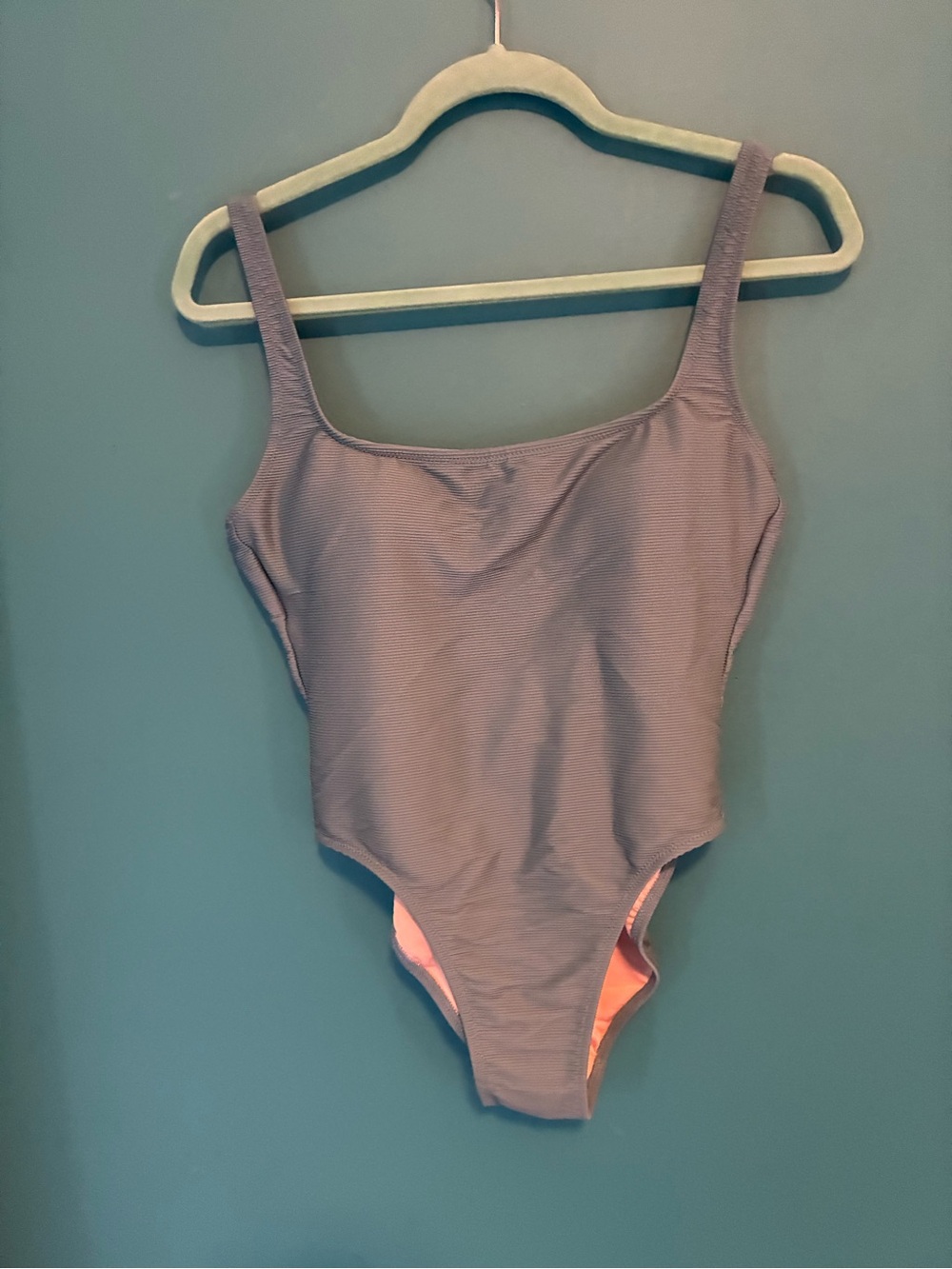 Women’s Classic One-Piece Swimsuit in gray teal